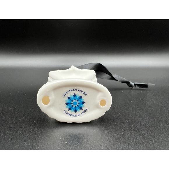 Jonathan Adler Naughty Nice Christmas Ornament Set Holiday White Figurines - Picture 9 of 10